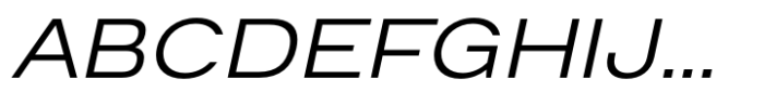 Prachason Neue Expanded Light Italic Font UPPERCASE