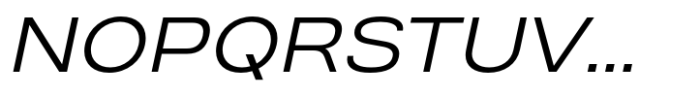 Prachason Neue Expanded Light Italic Font UPPERCASE