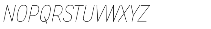 Prachason Neue Mon Condensed Thin Italic Font UPPERCASE