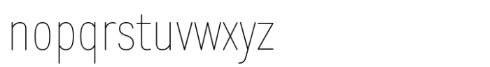 Prachason Neue Mon Condensed Thin Font LOWERCASE