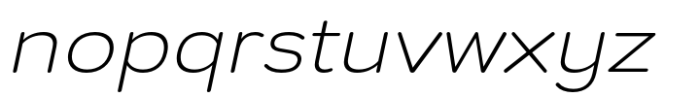 Prachason Neue Mon Expanded Extra Light Italic Font LOWERCASE