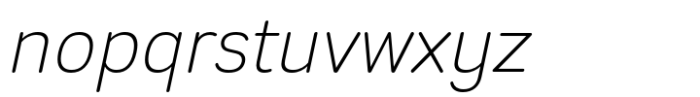 Prachason Neue Mon Extra Light Italic Font LOWERCASE