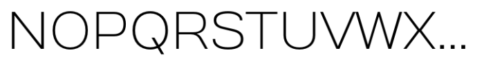 Prachason Neue Semi Expanded Extra Light Font UPPERCASE