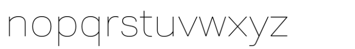 Prachason Neue Semi Expanded Thin Font LOWERCASE