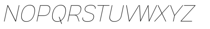 Prachason Neue Thin Italic Font UPPERCASE