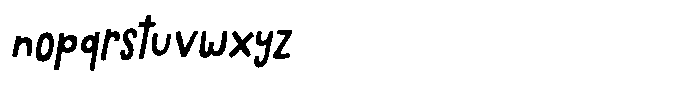 Practical Vein Italic Font LOWERCASE