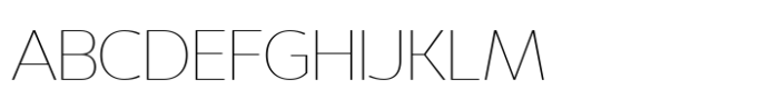 Pradock Sans Thin Font UPPERCASE