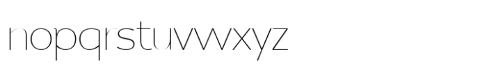 Pradock Sans Thin Font LOWERCASE