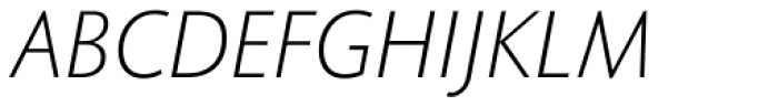 Pragma ND Light Italic Font UPPERCASE