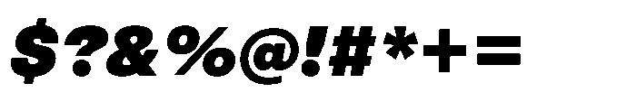 Pragmatica Next Black Slanted Font OTHER CHARS