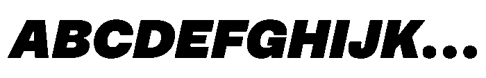 Pragmatica Next Black Slanted Font UPPERCASE