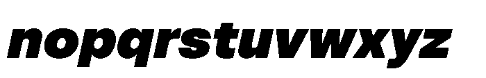 Pragmatica Next Black Slanted Font LOWERCASE