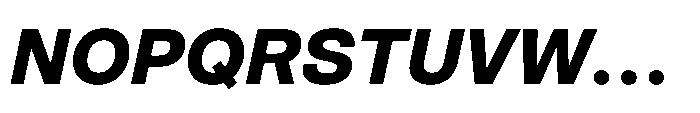 Pragmatica Next Bold Slanted Font UPPERCASE