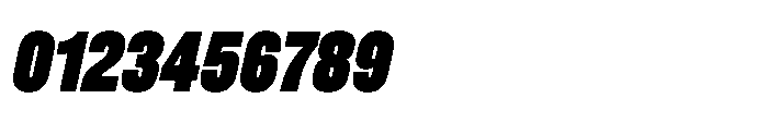 Pragmatica Next Compressed Black Slanted Font OTHER CHARS