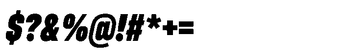 Pragmatica Next Compressed Black Slanted Font OTHER CHARS