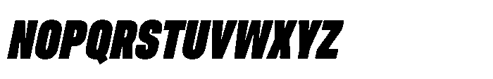 Pragmatica Next Compressed Black Slanted Font UPPERCASE
