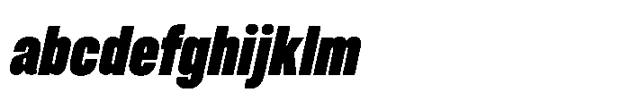 Pragmatica Next Compressed Black Slanted FONT