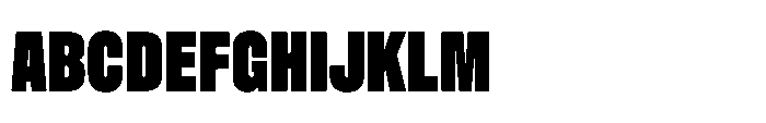 Pragmatica Next Compressed Black Font UPPERCASE