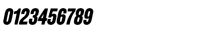 Pragmatica Next Compressed Bold Slanted Font OTHER CHARS