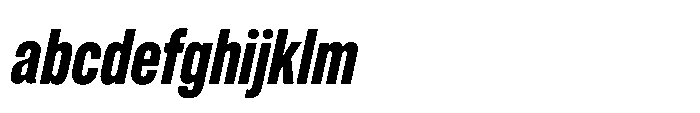 Pragmatica Next Compressed Bold Slanted FONT