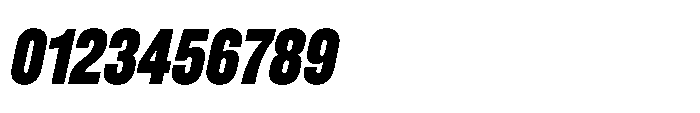 Pragmatica Next Compressed Extra Bold Slanted Font OTHER CHARS