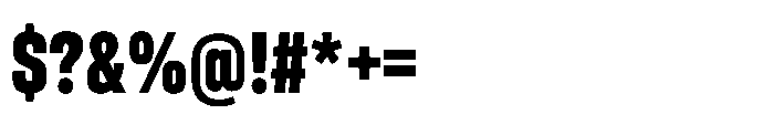 Pragmatica Next Compressed Extra Bold Font OTHER CHARS