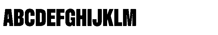Pragmatica Next Compressed Extra Bold Font UPPERCASE