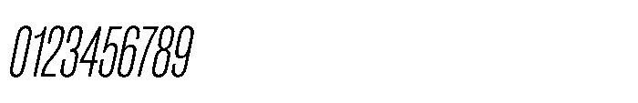 Pragmatica Next Compressed Extralight Slanted Font OTHER CHARS