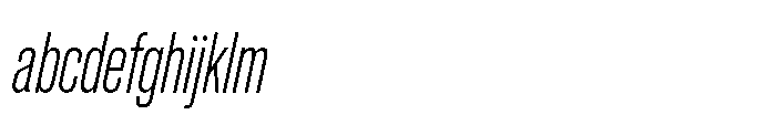 Pragmatica Next Compressed Extralight Slanted FONT