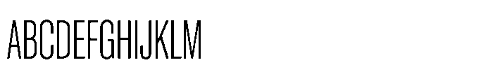 Pragmatica Next Compressed Extralight Font UPPERCASE