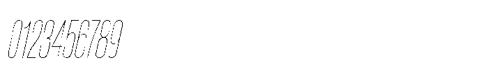 Pragmatica Next Compressed Hairline Slanted Font OTHER CHARS