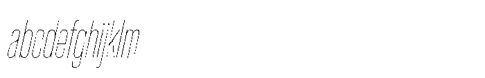 Pragmatica Next Compressed Hairline Slanted FONT