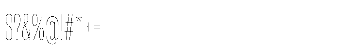 Pragmatica Next Compressed Hairline Font OTHER CHARS