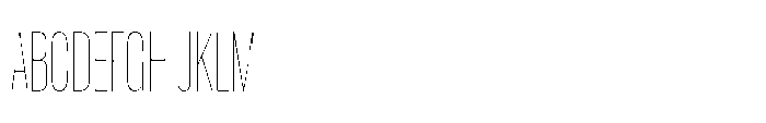 Pragmatica Next Compressed Hairline Font UPPERCASE