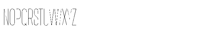 Pragmatica Next Compressed Hairline Font UPPERCASE