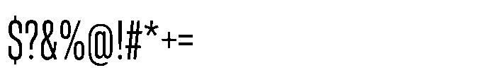 Pragmatica Next Compressed Light Font OTHER CHARS