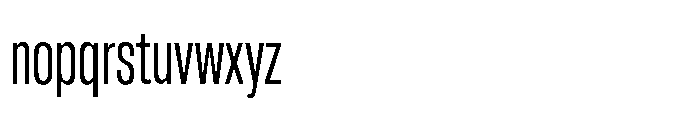 Pragmatica Next Compressed Light Font LOWERCASE