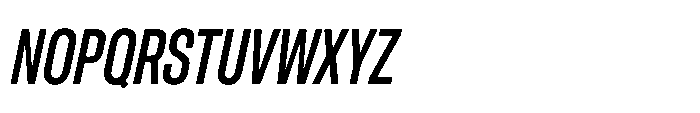 Pragmatica Next Compressed Medium Slanted Font UPPERCASE