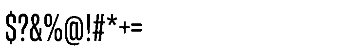 Pragmatica Next Compressed Regular Font OTHER CHARS