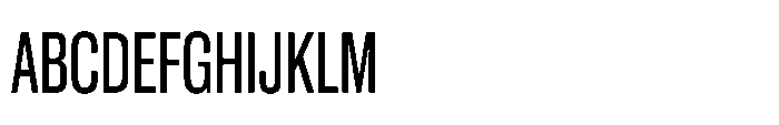 Pragmatica Next Compressed Regular Font UPPERCASE