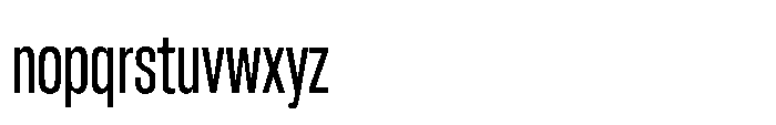 Pragmatica Next Compressed Regular Font LOWERCASE
