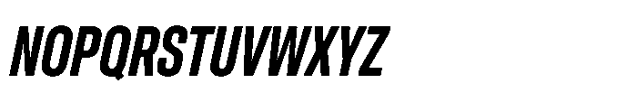 Pragmatica Next Compressed Semi Bold Slanted Font UPPERCASE