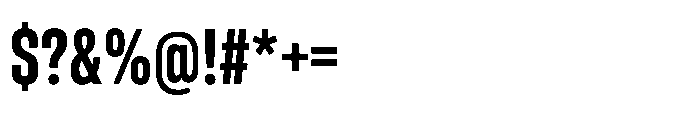 Pragmatica Next Compressed Semi Bold Font OTHER CHARS