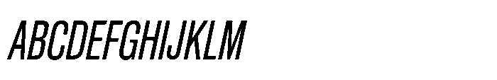 Pragmatica Next Compressed Slanted Font UPPERCASE