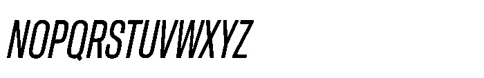 Pragmatica Next Compressed Slanted Font UPPERCASE