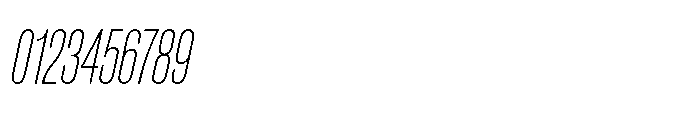 Pragmatica Next Compressed Thin Slanted Font OTHER CHARS