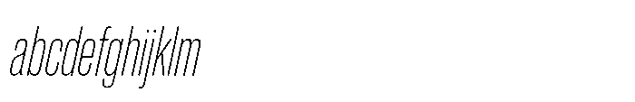Pragmatica Next Compressed Thin Slanted FONT