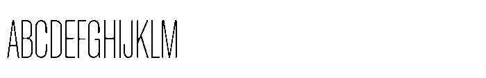 Pragmatica Next Compressed Thin Font UPPERCASE