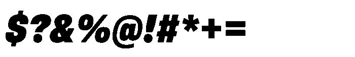 Pragmatica Next Condensed Black Slanted Font OTHER CHARS