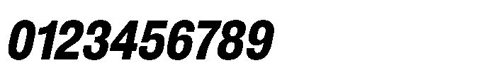 Pragmatica Next Condensed Bold Slanted Font OTHER CHARS